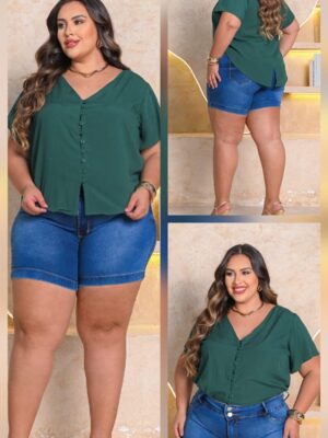 Blusa de manga no Viscose